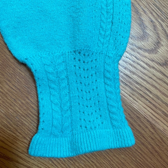 Talbots Cable/Pointelle Long Sleeved Sweater Size M - Picture 7 of 11